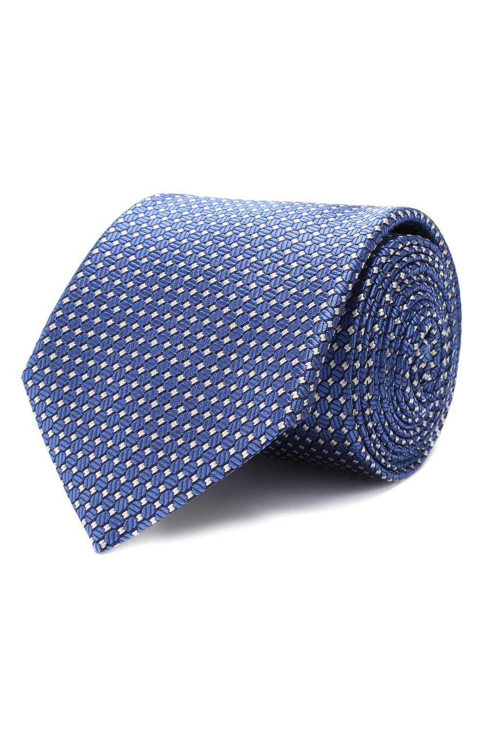 Шелковый галстук CANALI синего цвета по цене 9525 руб., арт. 18/HJ02302, фото 1 Шелковый галстук CANALI, арт. 18/HJ02302, фото 1