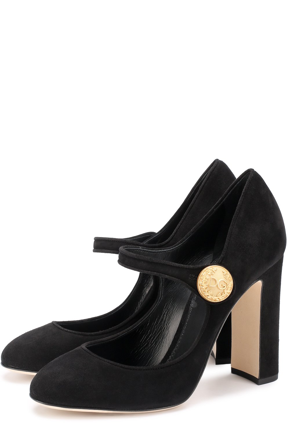 Замшевые туфли vally на устойчивом каблуке DOLCE & GABBANA, арт. 0112/CD0884/A1275, фото 1