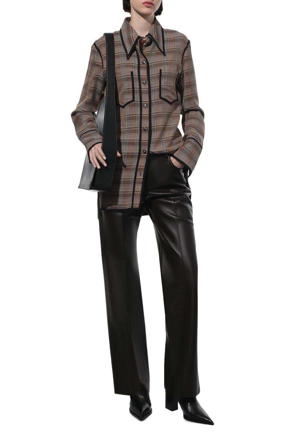 Комбинированные брюки NANUSHKA, арт. NW21FWPA00278, фото 2