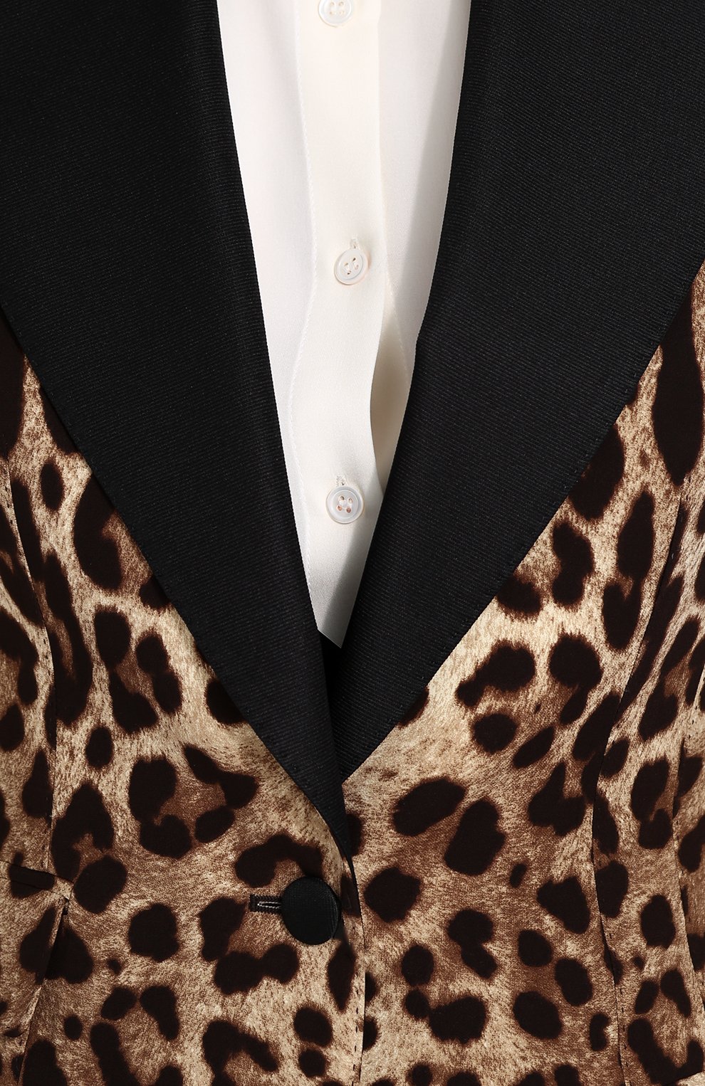 Приталенный жакет с леопардовым принтом DOLCE & GABBANA леопардового цвета по цене 315000 руб., арт. 0102/F29Z8T/FSADD, фото 5 Приталенный жакет с леопардовым принтом DOLCE & GABBANA, арт. 0102/F29Z8T/FSADD, фото 5