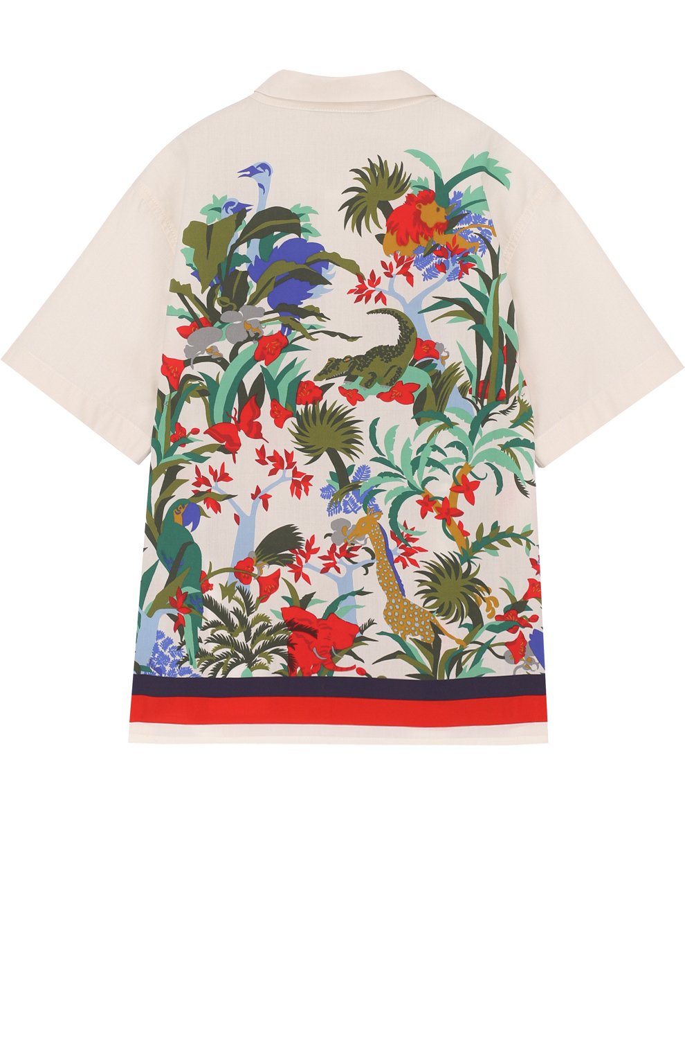 Хлопковая рубашка с принтом GUCCI, арт. 499998/XB20A, фото 2