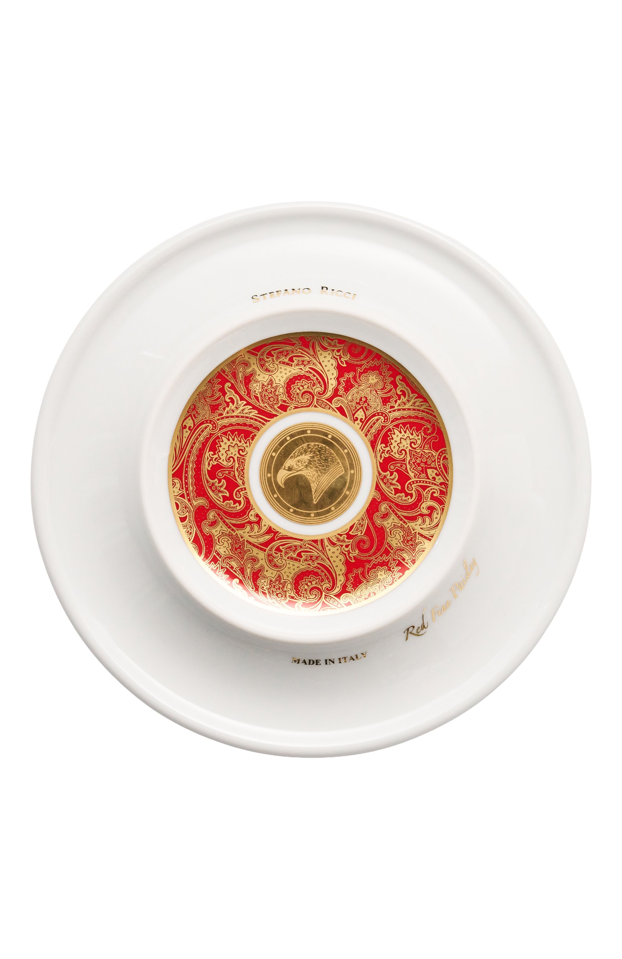 Тарелка для хлеба и масла velin red STEFANO RICCI, арт. 0PP002/VELIN6/C. 1036, фото 3
