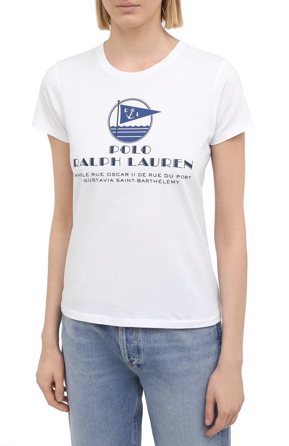 Хлопковая футболка POLO RALPH LAUREN, арт. 211827901, фото 3