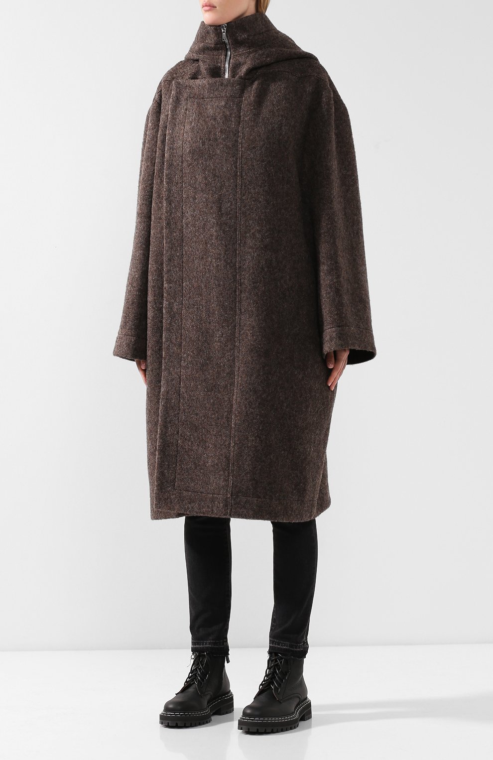 Шерстяное пальто RICK OWENS, арт. RP19F5905/WFM, фото 3
