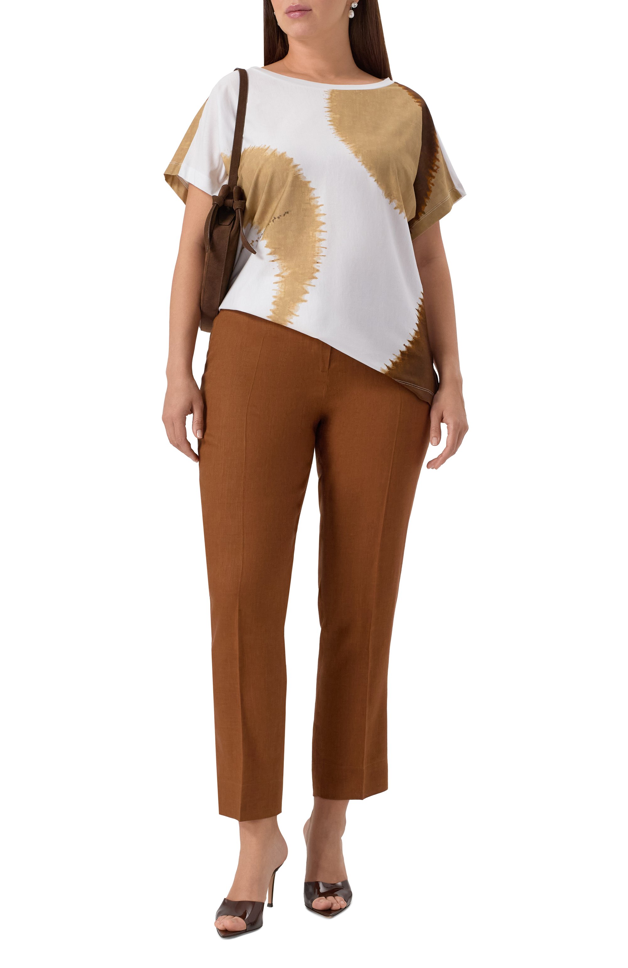 Льняные брюки PERSONA BY MARINA RINALDI, арт. ANG0L0, фото 2