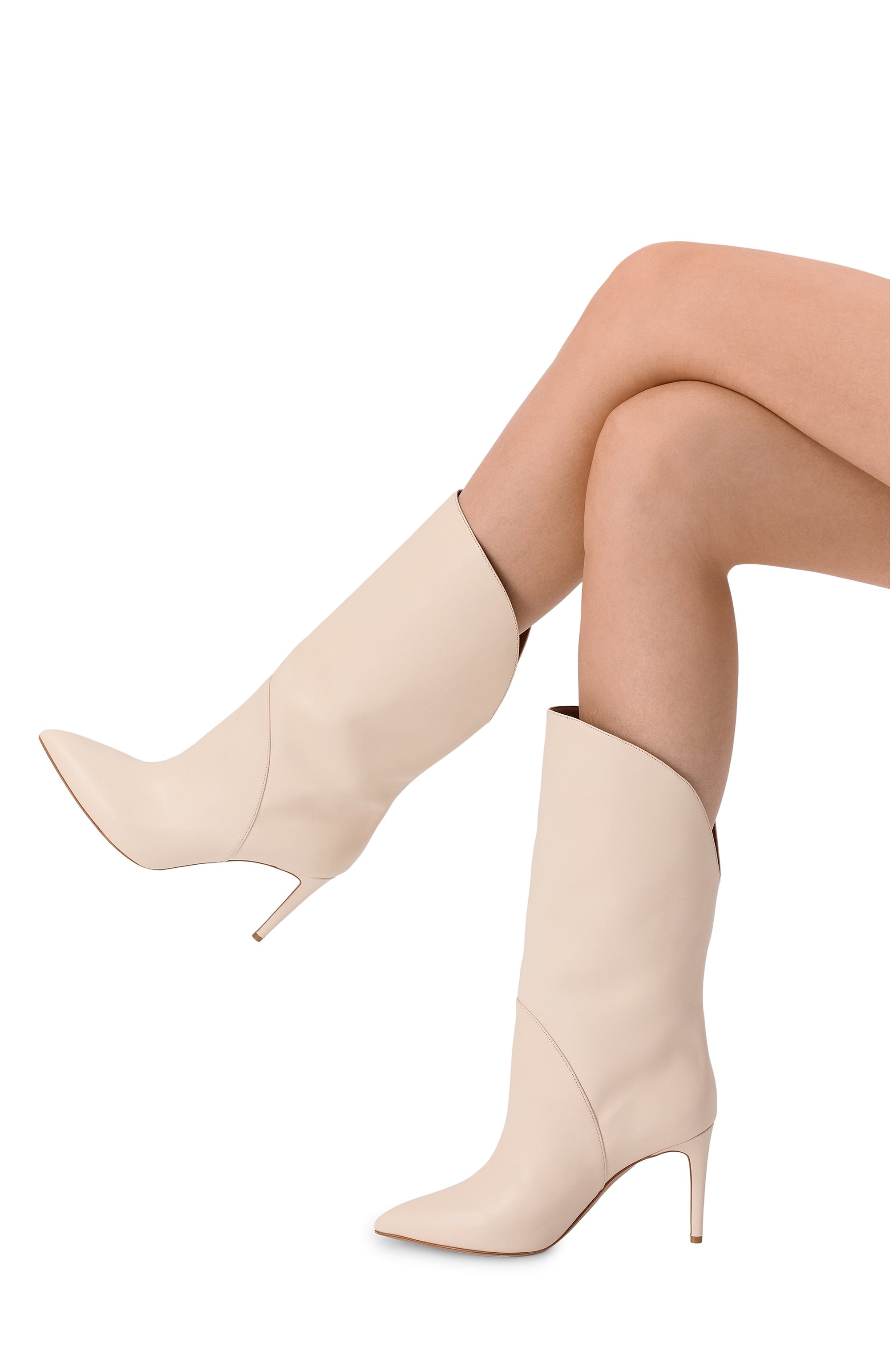 Кожаные полусапоги gaia 85 PARIS TEXAS кремового цвета по цене 99500 руб., арт. PX1503/XVT01, фото 2 Кожаные полусапоги gaia 85 PARIS TEXAS, арт. PX1503/XVT01, фото 2