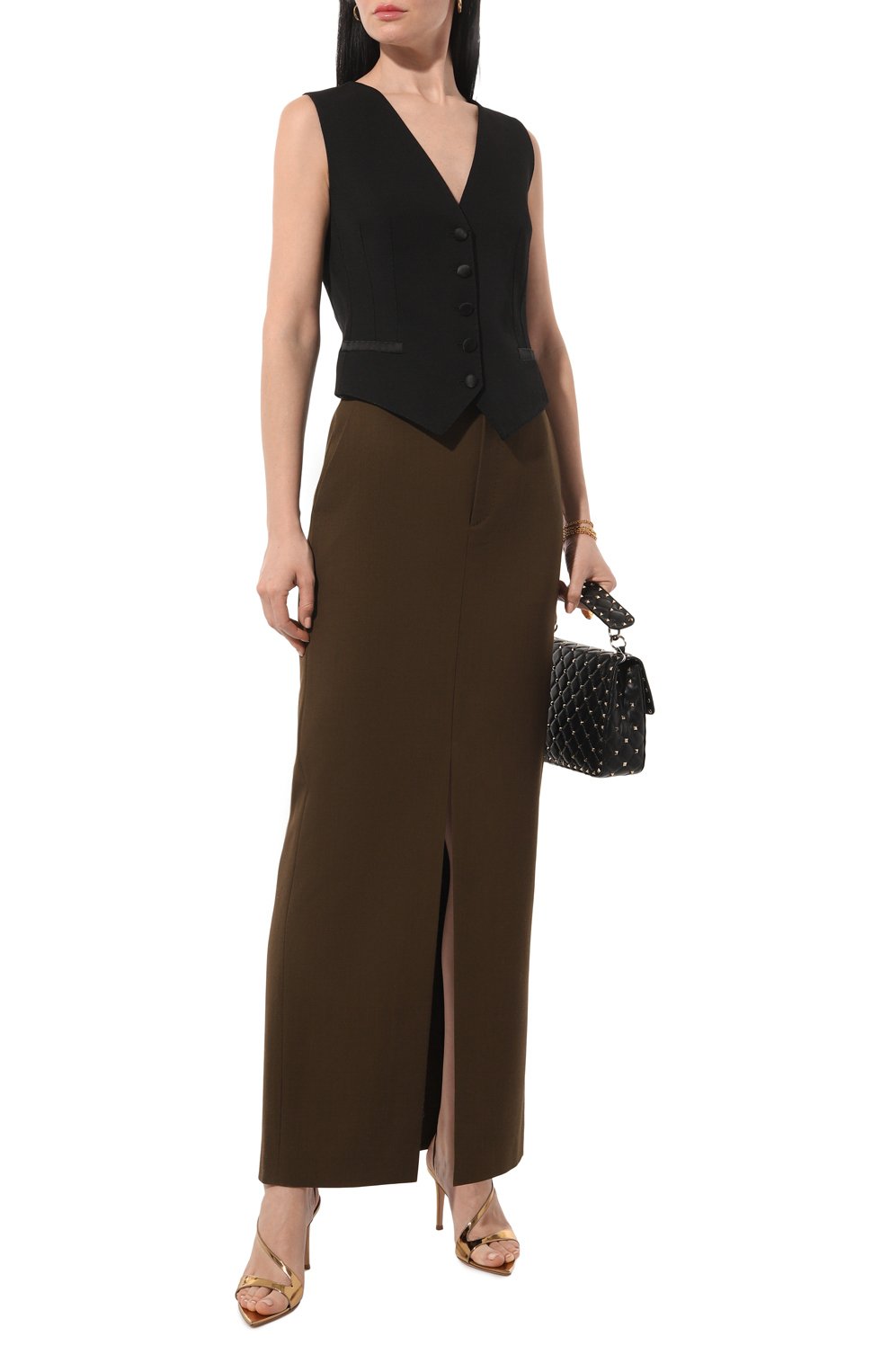 Жилет из шерсти и шелка DOLCE & GABBANA, арт. F79H5T/GDCI8, фото 2