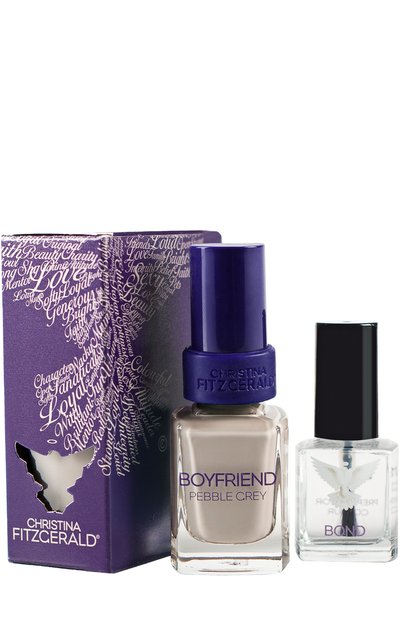 Женский лак для ногтей \серая галька\" boyfriend pebble grey + bond" CHRISTINA FITZGERALD, арт. 9333381002600