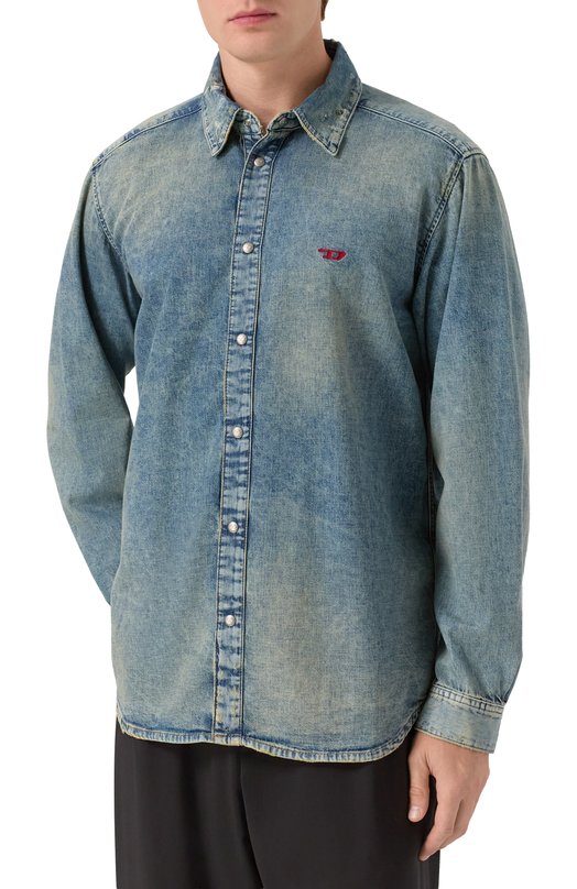 Джинсовая рубашка Diesel A03534/068TL Синий  A03534/068TL Фото 3