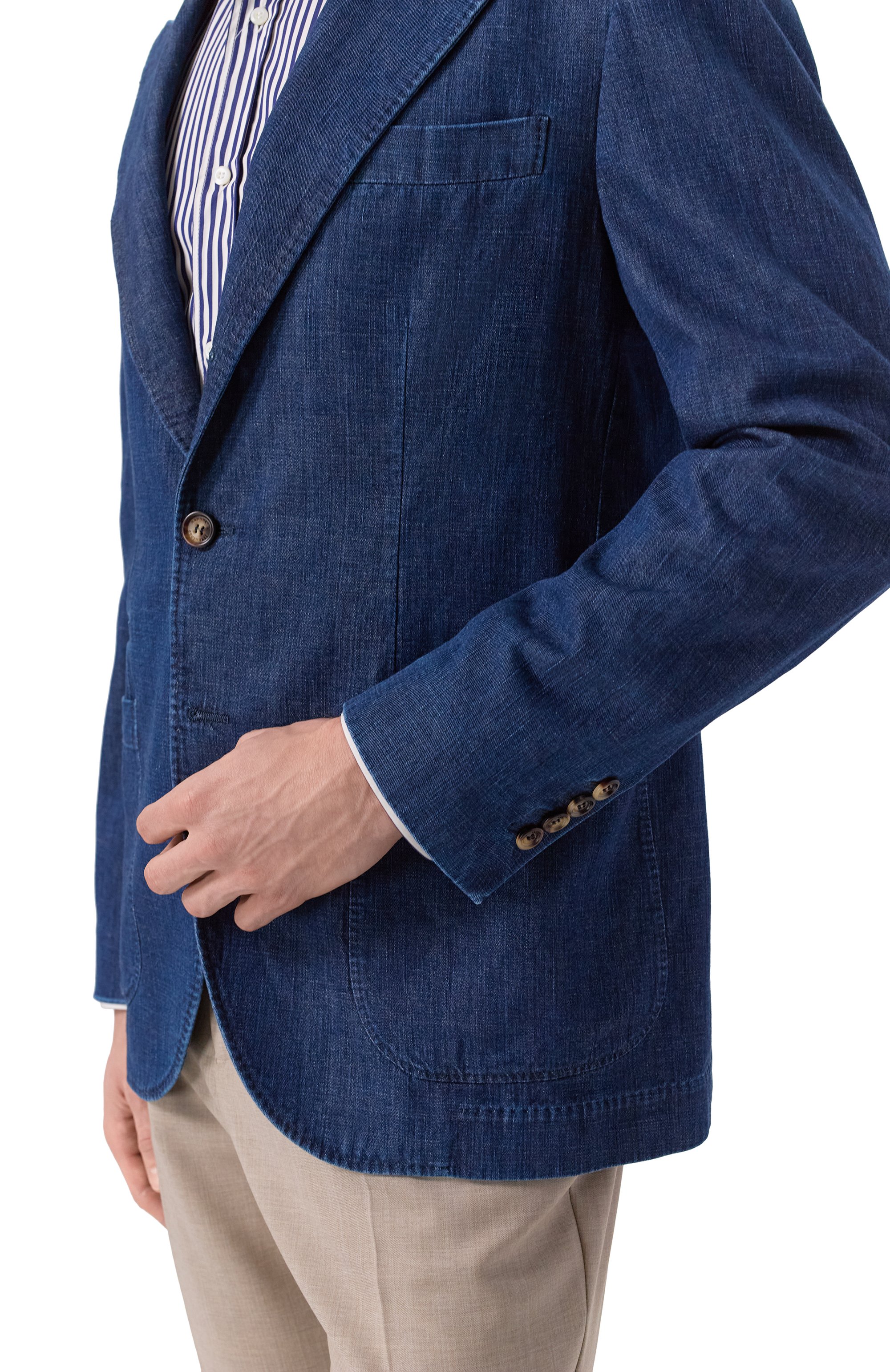 Джинсовый пиджак BRUNELLO CUCINELLI, арт. ME6457BUD, фото 5