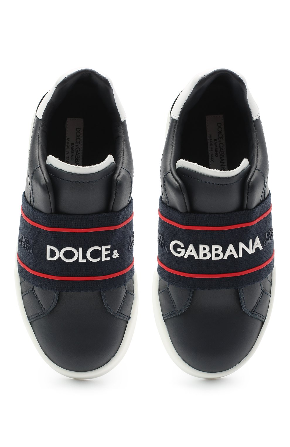 Кожаные кеды DOLCE & GABBANA, арт. DA0793/AF512/29-36, фото 4