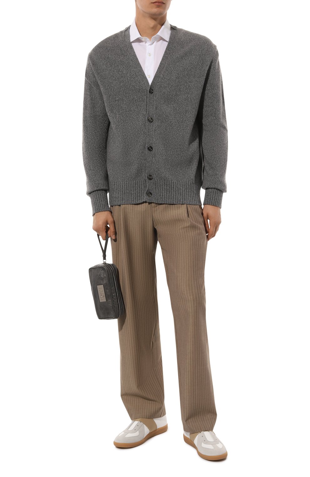 Кожаный несессер MM6 темно-серого цвета по цене 59950 руб., арт. SB6WF0002/P6705, фото 5 Кожаный несессер MM6, арт. SB6WF0002/P6705, фото 5