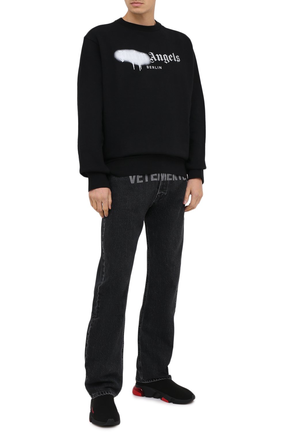 Текстильные кроссовки speed clear sole BALENCIAGA, арт. 607544/W05GH, фото 2