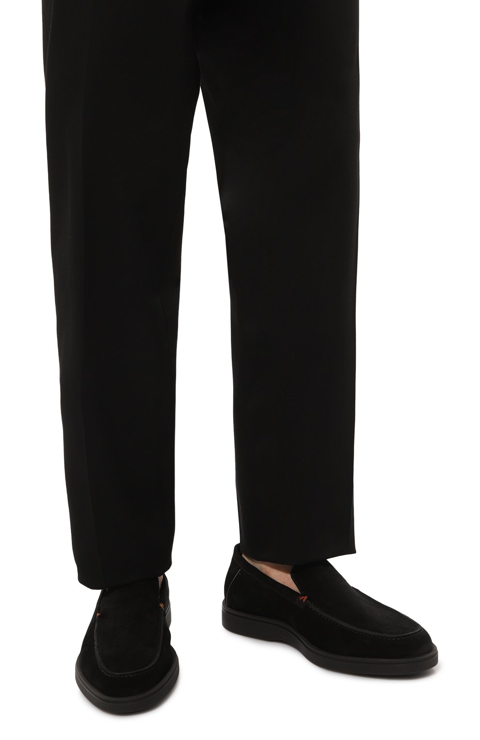 Замшевые лоферы detroit SANTONI, арт. MGDG17824SM0KSVUT50, фото 3