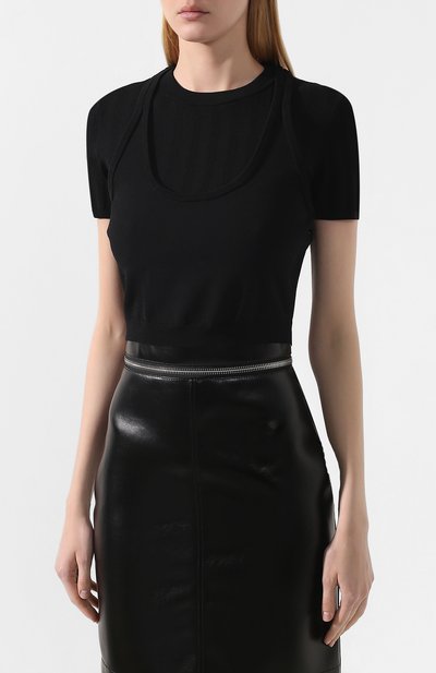 Топ ALEXANDERWANG.T черного цвета по цене 29950 руб., арт. 4KC2191005, фото 3 Топ ALEXANDERWANG.T, арт. 4KC2191005, фото 3