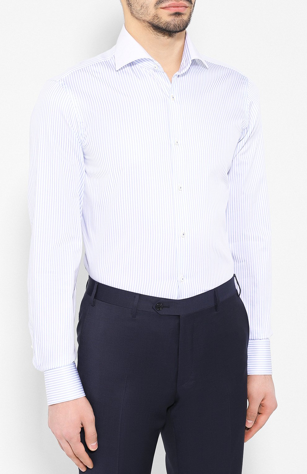 Хлопковая рубашка с воротником кент VAN LAACK, арт. MIVARA-SF01/151426, фото 3