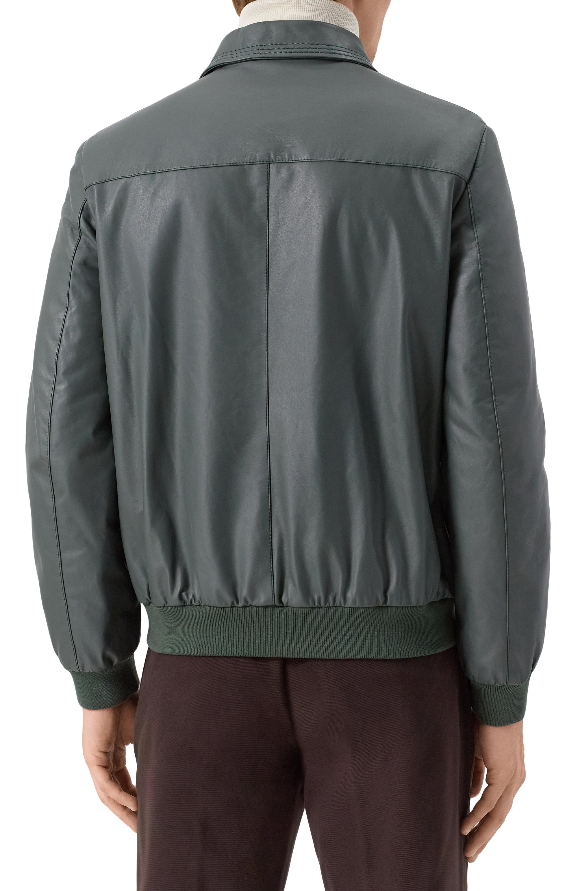 Кожаный бомбер ZILLI, арт. A0RYH1M1005VTSU00, фото 4