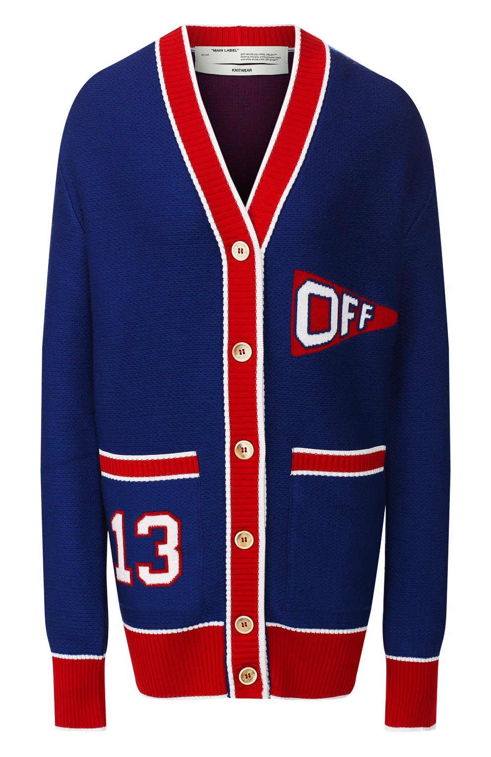 Шерстяной кардиган OFF-WHITE, арт. 0WHB006E19A280753020, фото 1