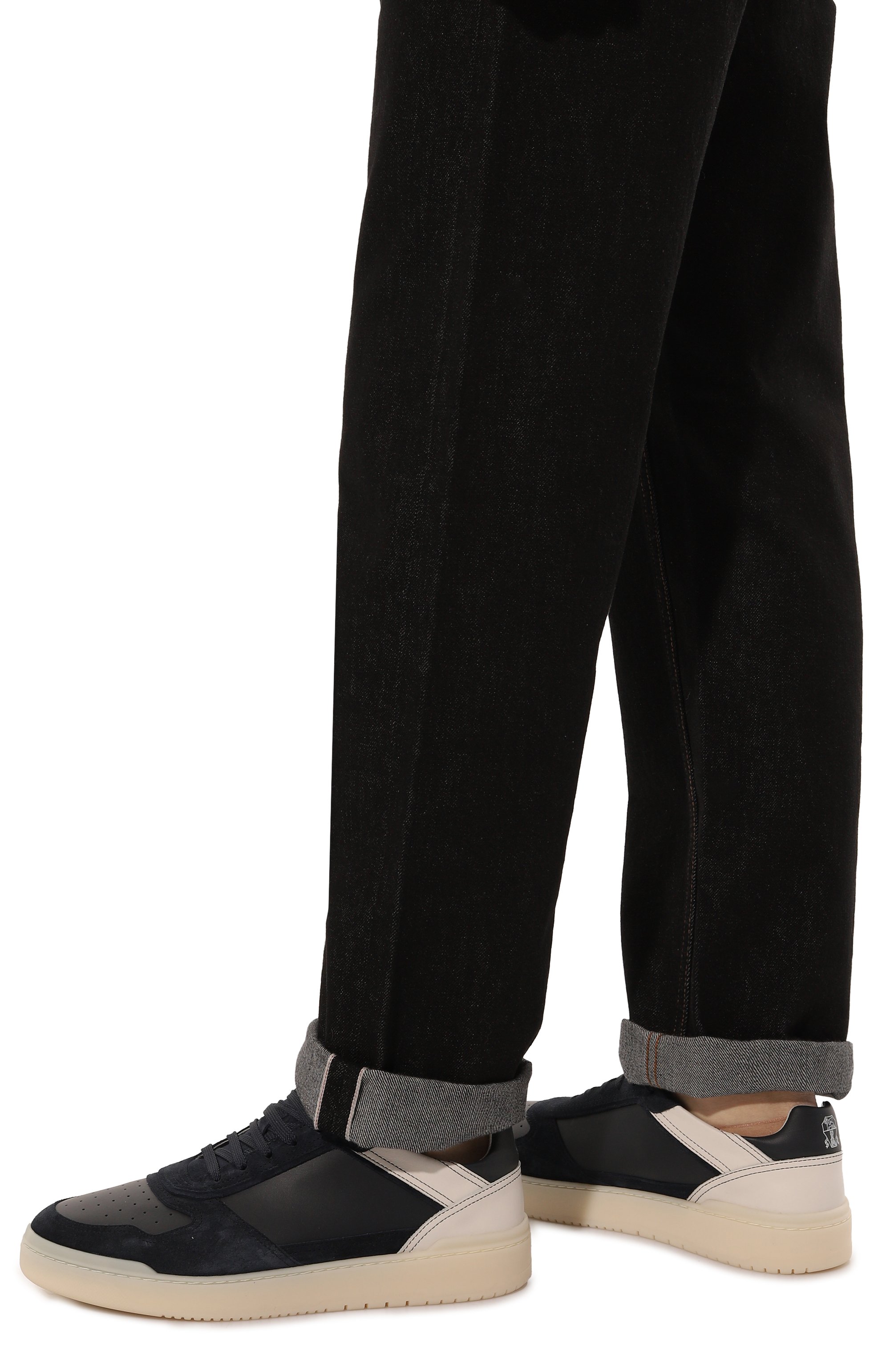 Кожаные кеды basket BRUNELLO CUCINELLI, арт. MZUGSGZ324, фото 3