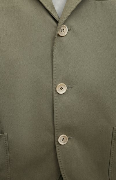 Хлопковый пиджак BRUNELLO CUCINELLI, арт. BS443K726C, фото 3