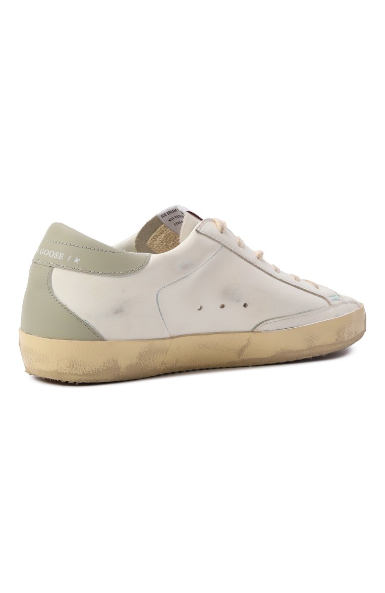 Женские кожаные кеды super star GOLDEN GOOSE DELUXE BRAND белого цвета, арт. GWF00102.F006844 | Фото 5 (Материал внутренний: Текстиль; Подошва: Платформа; Материал внешний: Натуральная кожа; Материал утеплителя: Без утеплителя; Кросс-КТ: Низкие; Стили: Кэжуэл; Автоматизация ТО: Проставлено; Автоматизация состава: Проставлено)