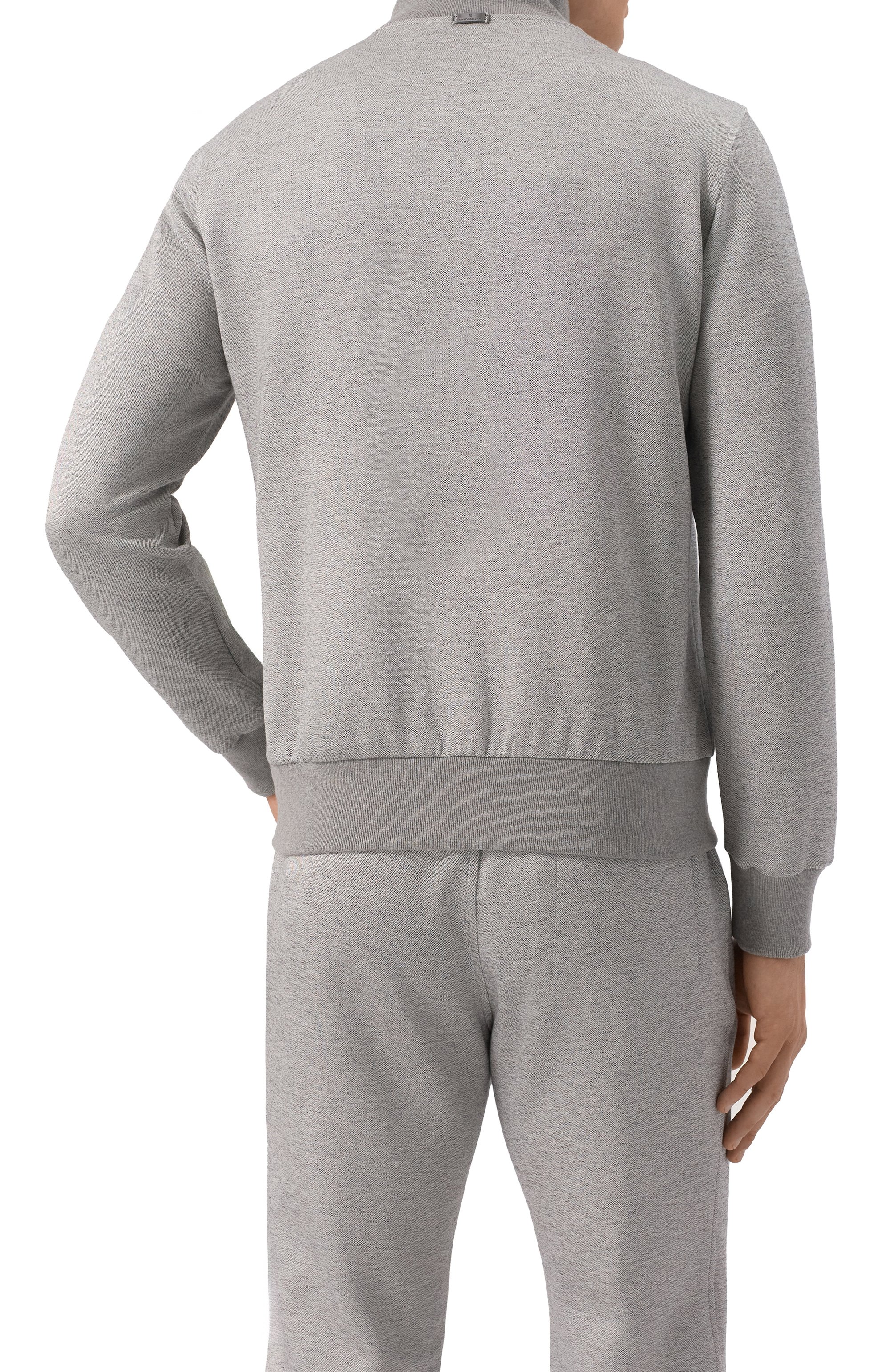 Толстовка из хлопка и шелка CAPOBIANCO, арт. 18M455.GU00., фото 4