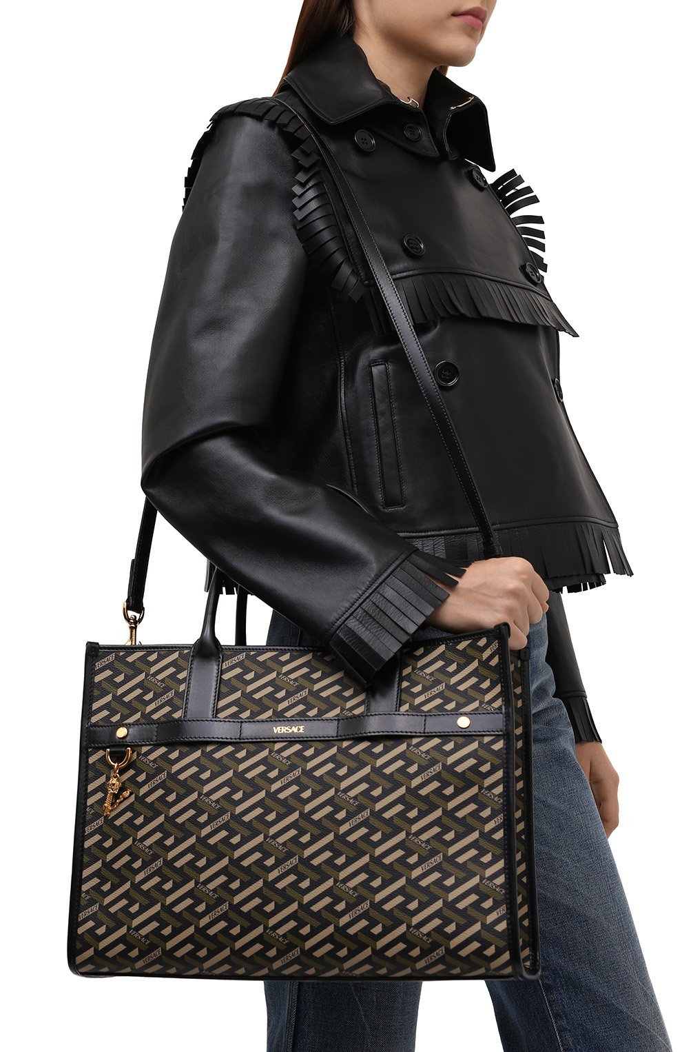 Сумка-тоут monogram VERSACE, арт. 1001855/1A01444, фото 2