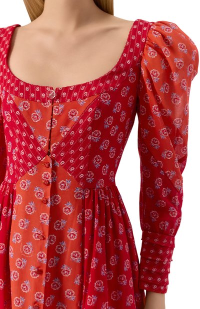 Хлопковое платье ULYANA SERGEENKO красного цвета по цене 250000 руб., арт. ABM011SS24P 1772Т24, фото 5 Хлопковое платье ULYANA SERGEENKO, арт. ABM011SS24P 1772Т24, фото 5