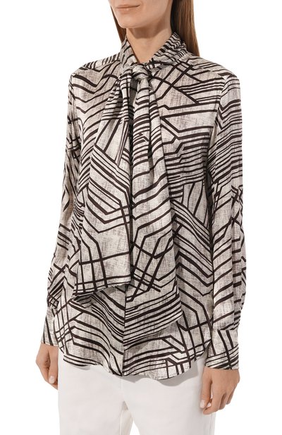 Шелковая блузка KITON, арт. D38455K0575, фото 3