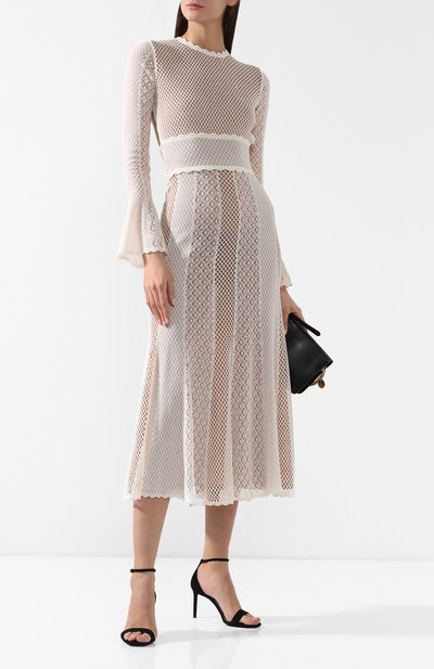 Платье из смеси хлопка и шелка ALEXANDER MCQUEEN, арт. 559014/Q1WSV, фото 2