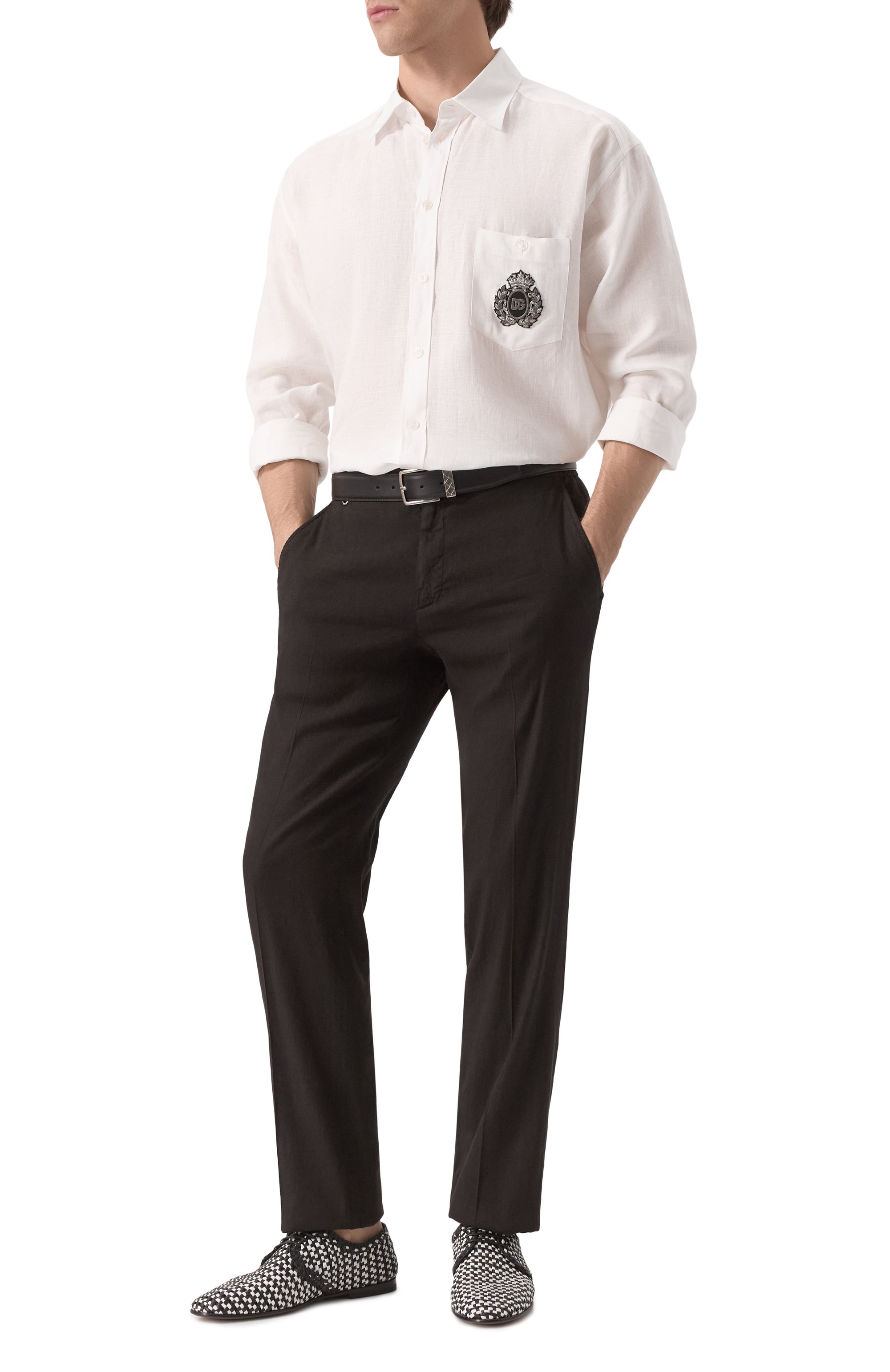 Кожаные дерби DOLCE & GABBANA, арт. A10872/A9M51, фото 2