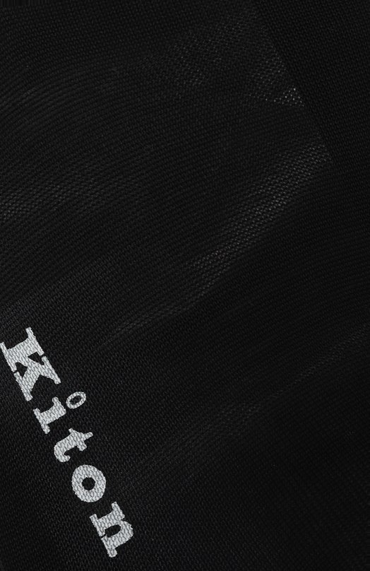 Хлопковые носки Kiton UCALZ10X0751A01 Чёрный  UCALZ10X0751A01 Фото 2