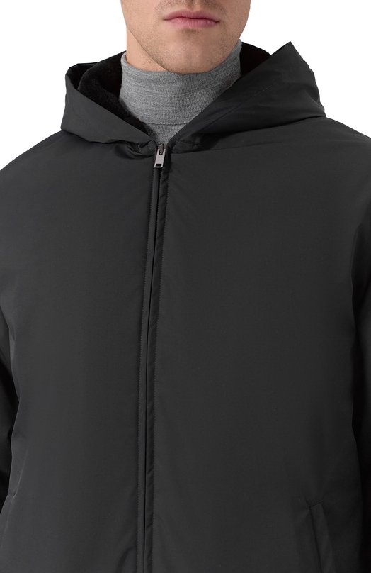 Утепленный бомбер с меховой подкладкой MVST FTECK-ME5635-4V Синий  FTECK-ME5635-4V Фото 5