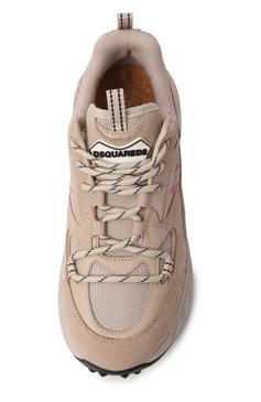 Женские комбинированные кроссовки bubble DSQUARED2 розового цвета, арт. SNW0286/09704359 | Фото 6 (Материал внутренний: Текстиль; Материал сплава: Проставлено; Материал внешний: Текстиль, Натуральная кожа; Подошва: Платформа; Драгоценные камни: Проставлено; Стили: Кэжуэл; Материал утеплителя: Без утеплителя; Кросс-КТ: Низкие)