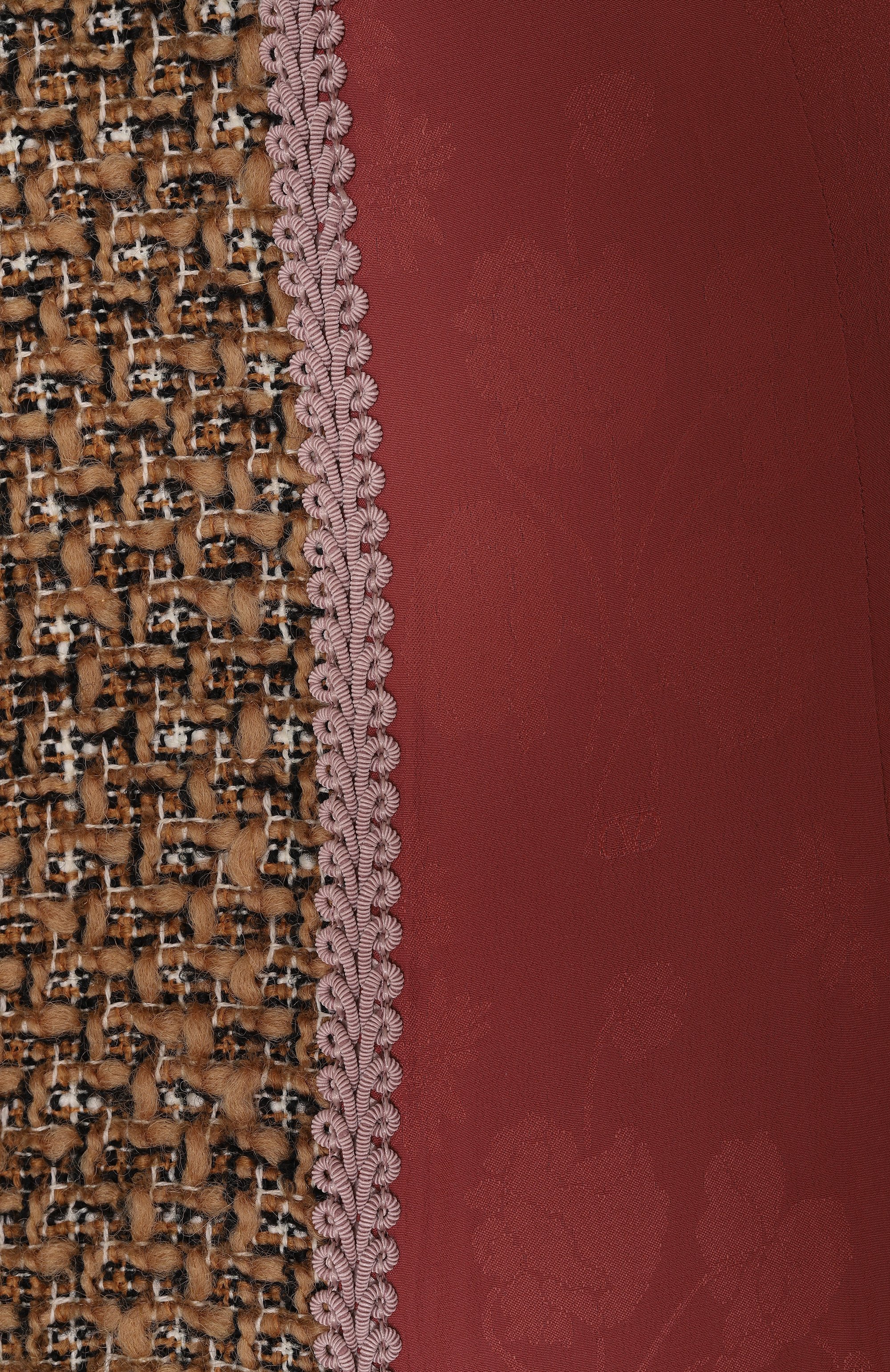 Твидовое пальто с меховой отделкой VALENTINO, арт. 6B3CA7I590M, фото 7