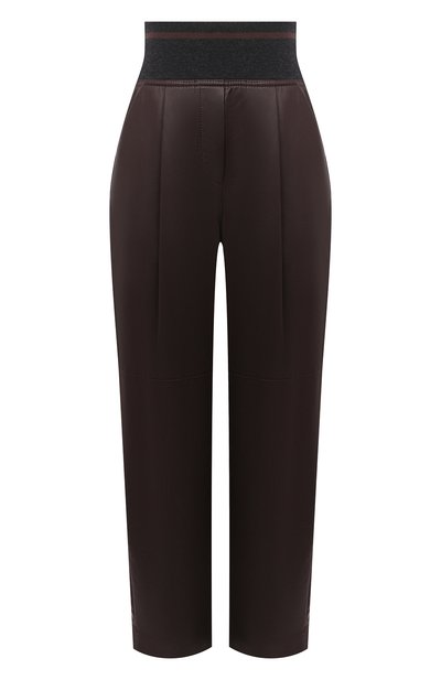 Женские кожаные брюки BRUNELLO CUCINELLI, арт. M0TANP7486