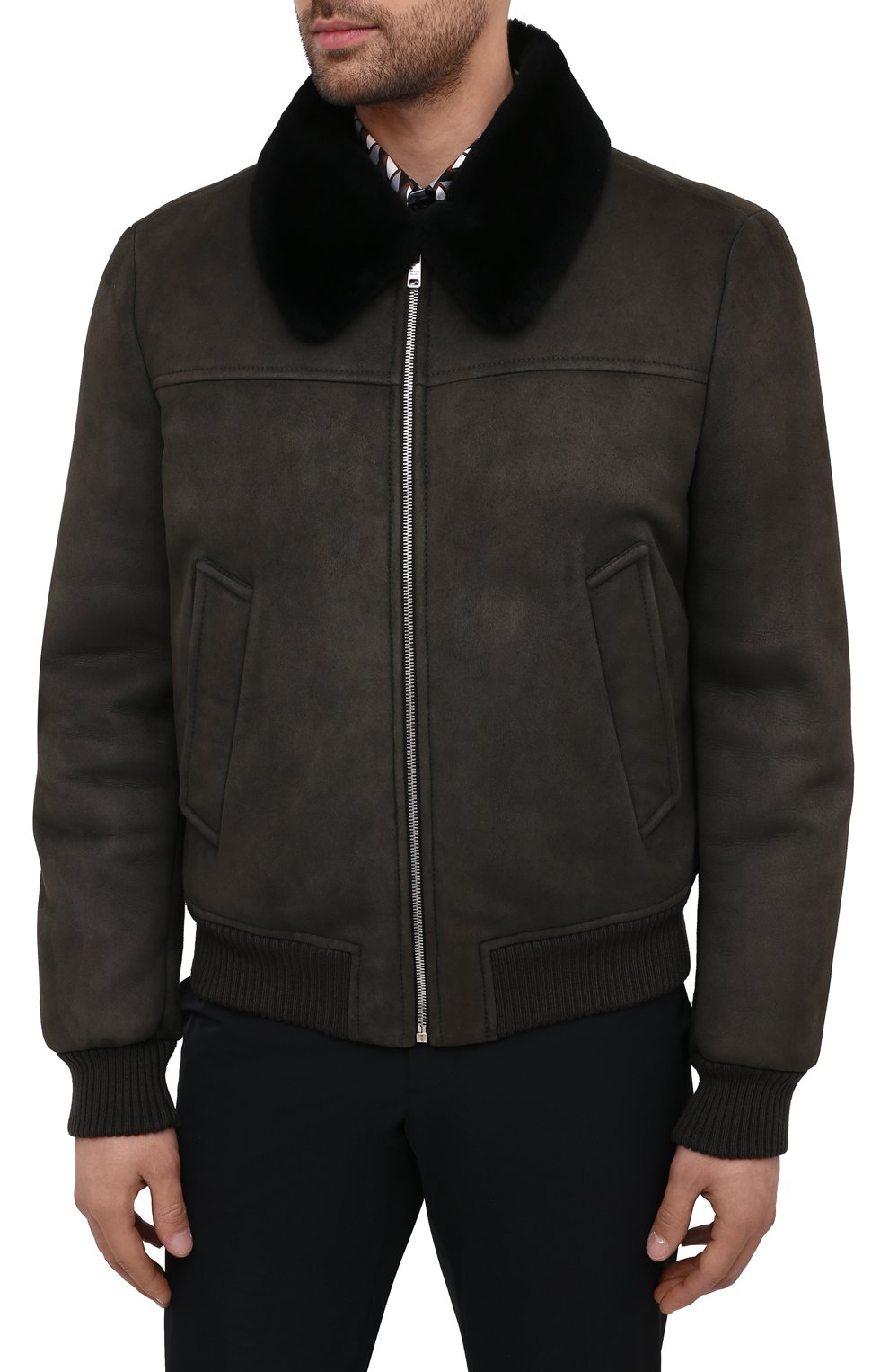 Дубленка из овчины PRADA, арт. UPW250-889-F0334, фото 3