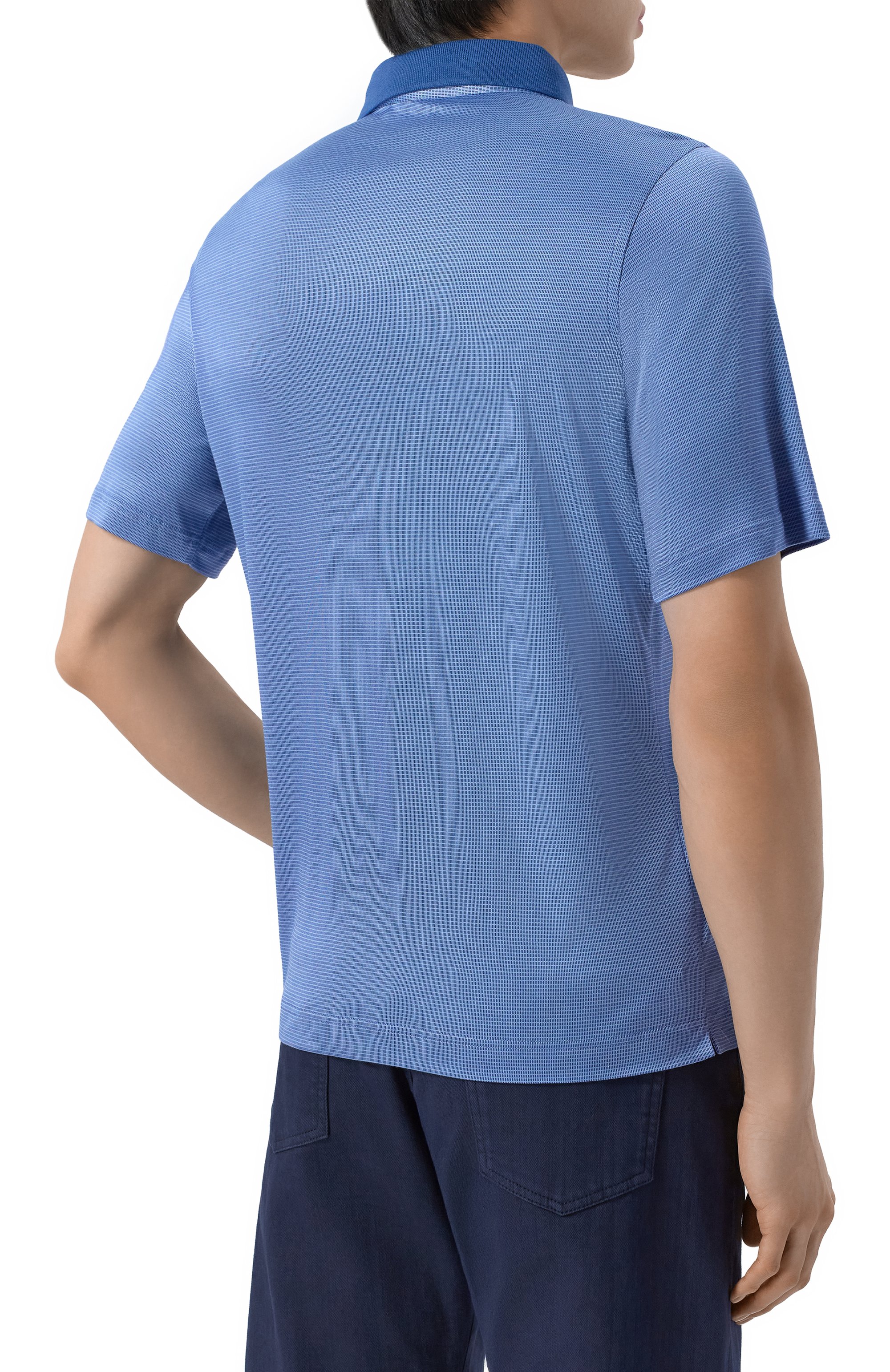 Шелковое поло ZILLI, арт. KZP002M0600VZLU00, фото 4