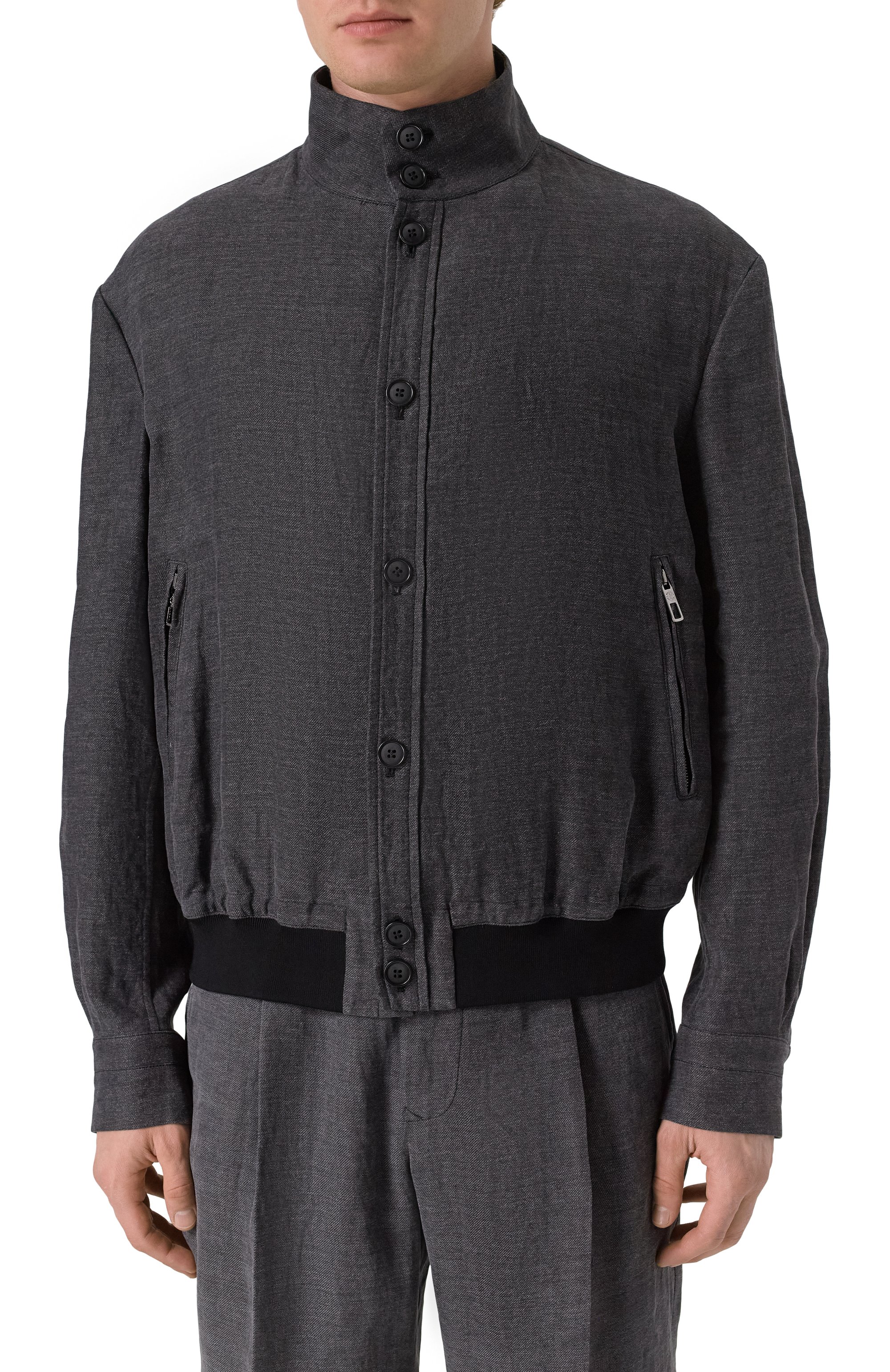 Льняной бомбер GIORGIO ARMANI, арт. GM001748/TE15998, фото 3