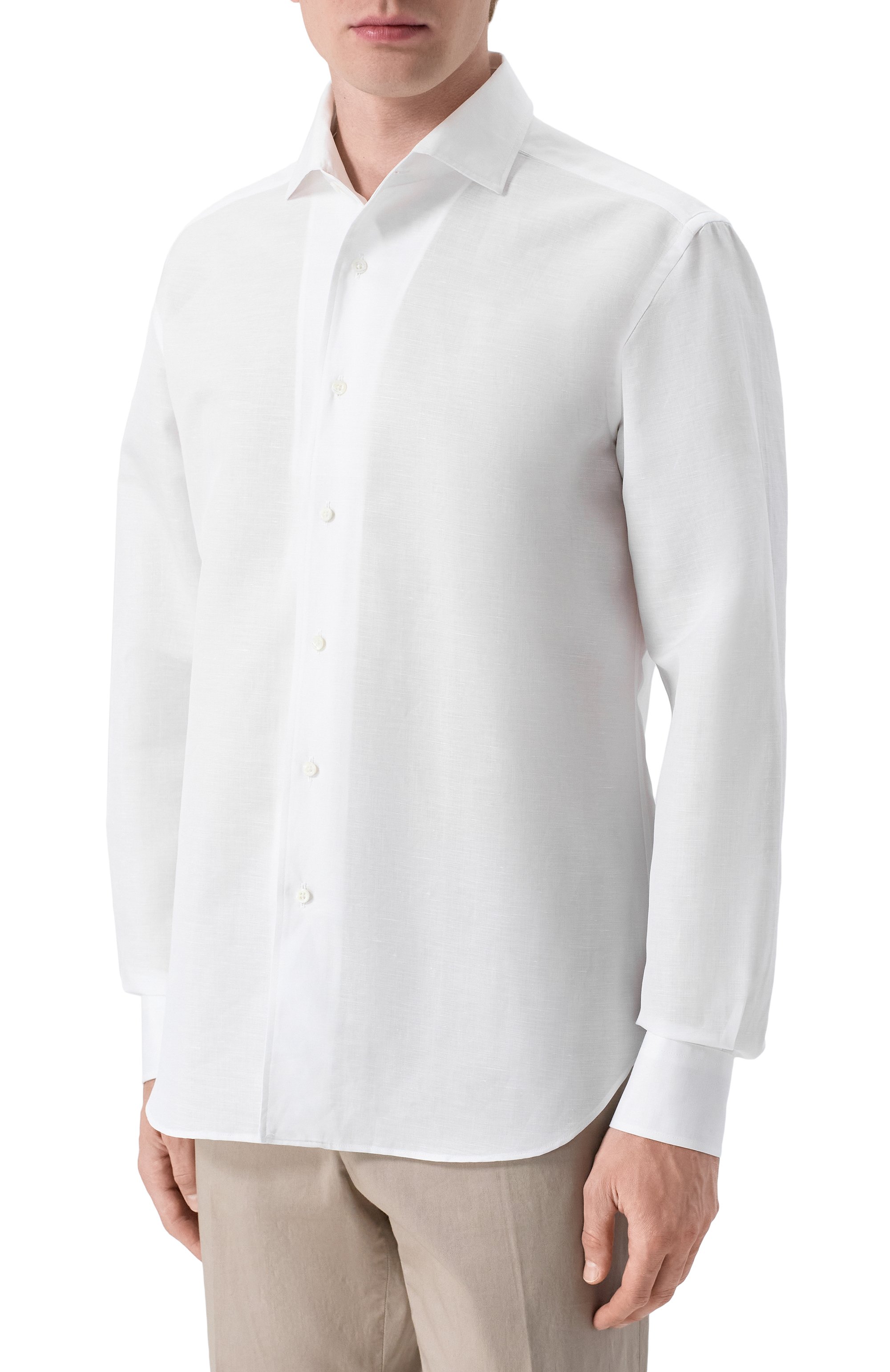 Сорочка изо льна и хлопка CORNELIANI, арт. 27P156/2711108, фото 3