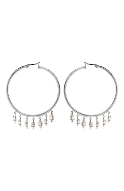 Серьги-кольца с розовым кварцем MOONKA, арт. tr-kon-qrz, фото 3