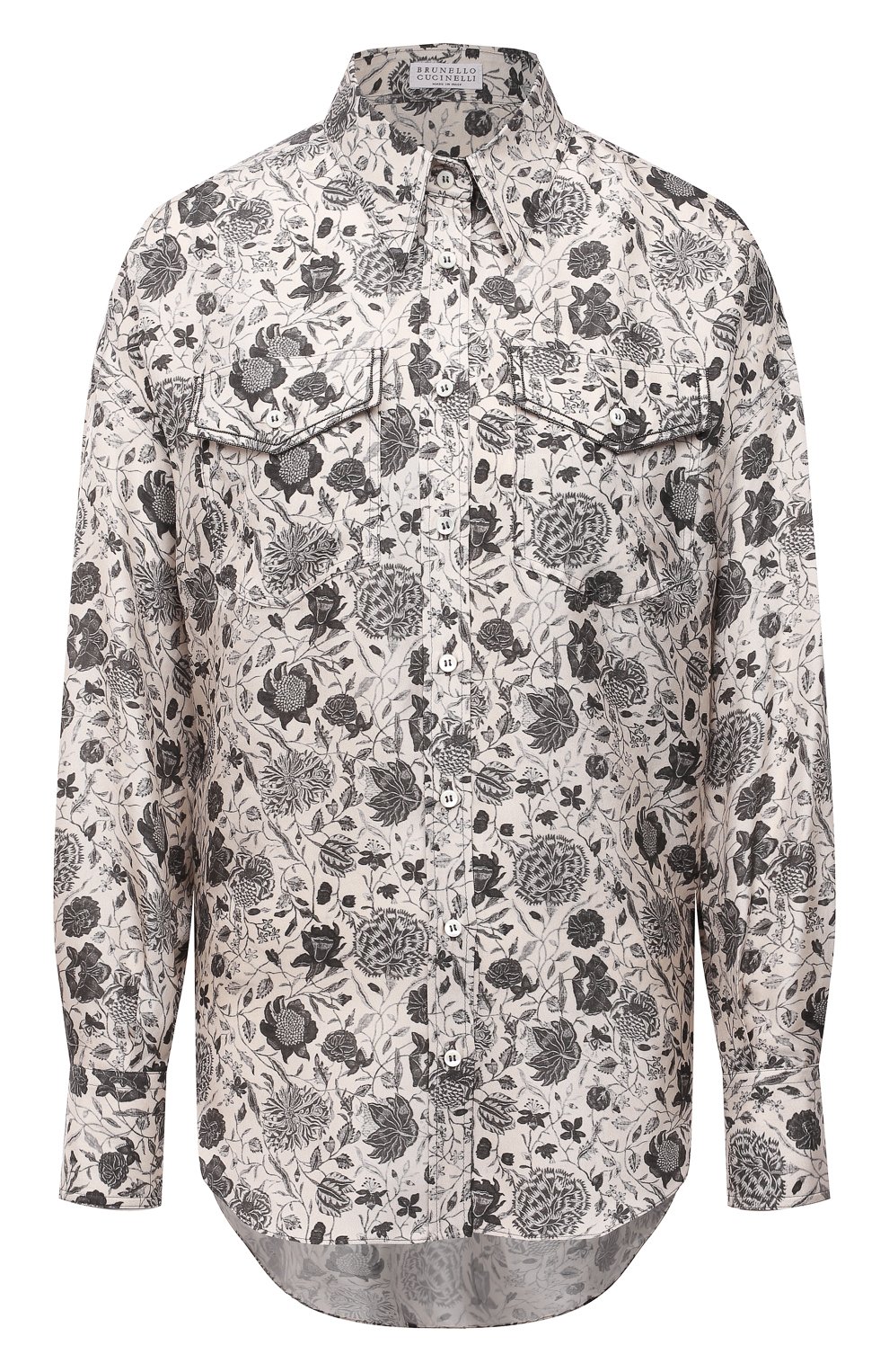 Шелковая рубашка BRUNELLO CUCINELLI, арт. MD925RD306, фото 1