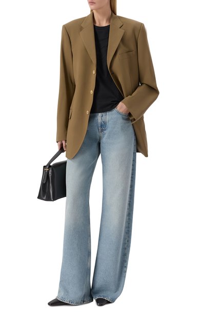Хлопковая футболка EMPORIO ARMANI черного цвета по цене 21700 руб., арт. EW004969/AF25885, фото 2 Хлопковая футболка EMPORIO ARMANI, арт. EW004969/AF25885, фото 2