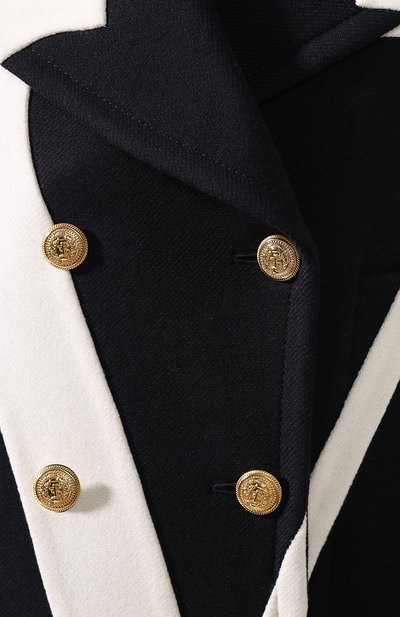 Шерстяное пальто VALENTINO темно-синего цвета по цене 423000 руб., арт. TB3CJ1B04G8, фото 5 Шерстяное пальто VALENTINO, арт. TB3CJ1B04G8, фото 5