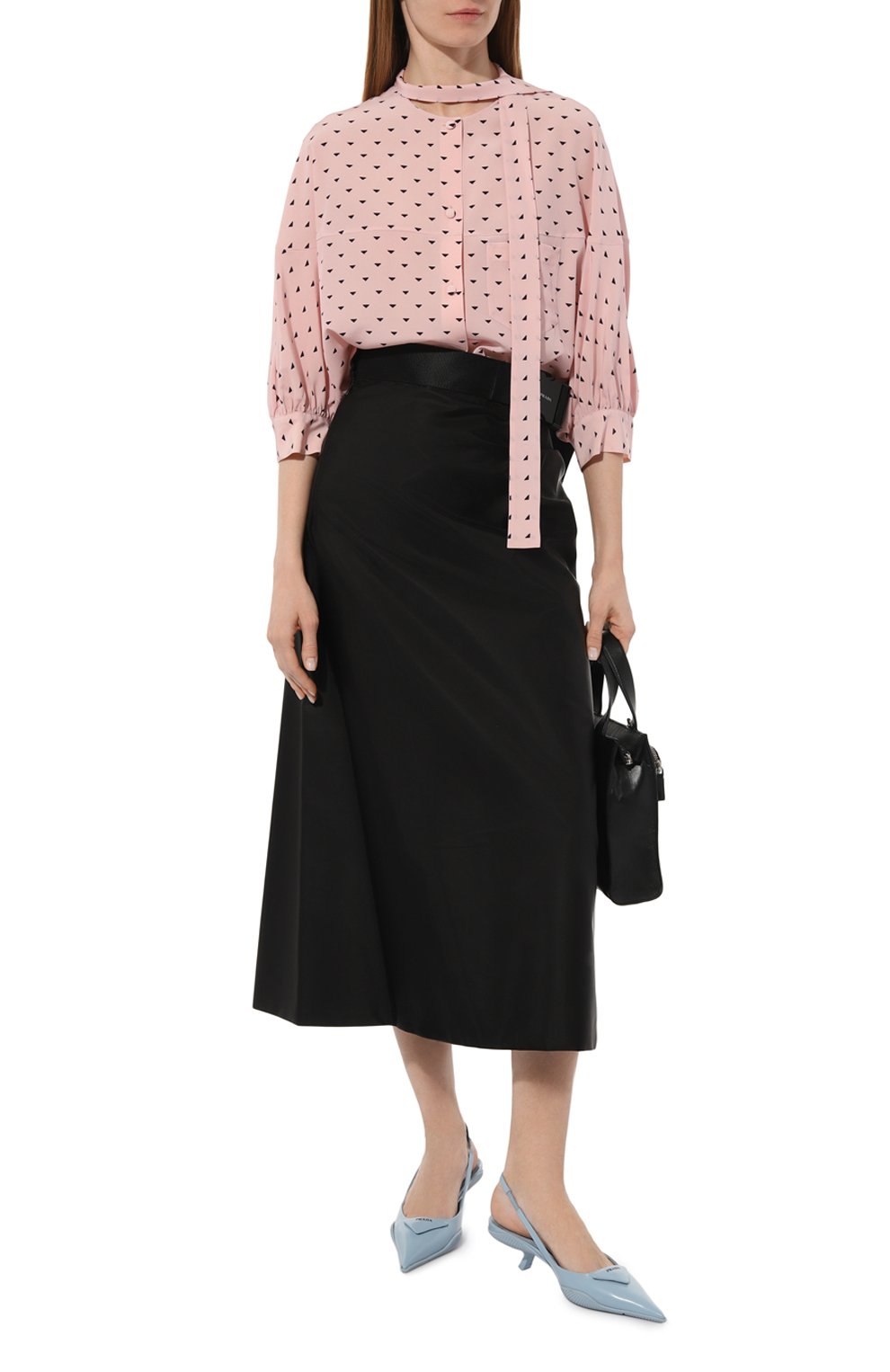 Шелковая блузка PRADA, арт. P495EG-1Y0O-F0W7F-211, фото 2