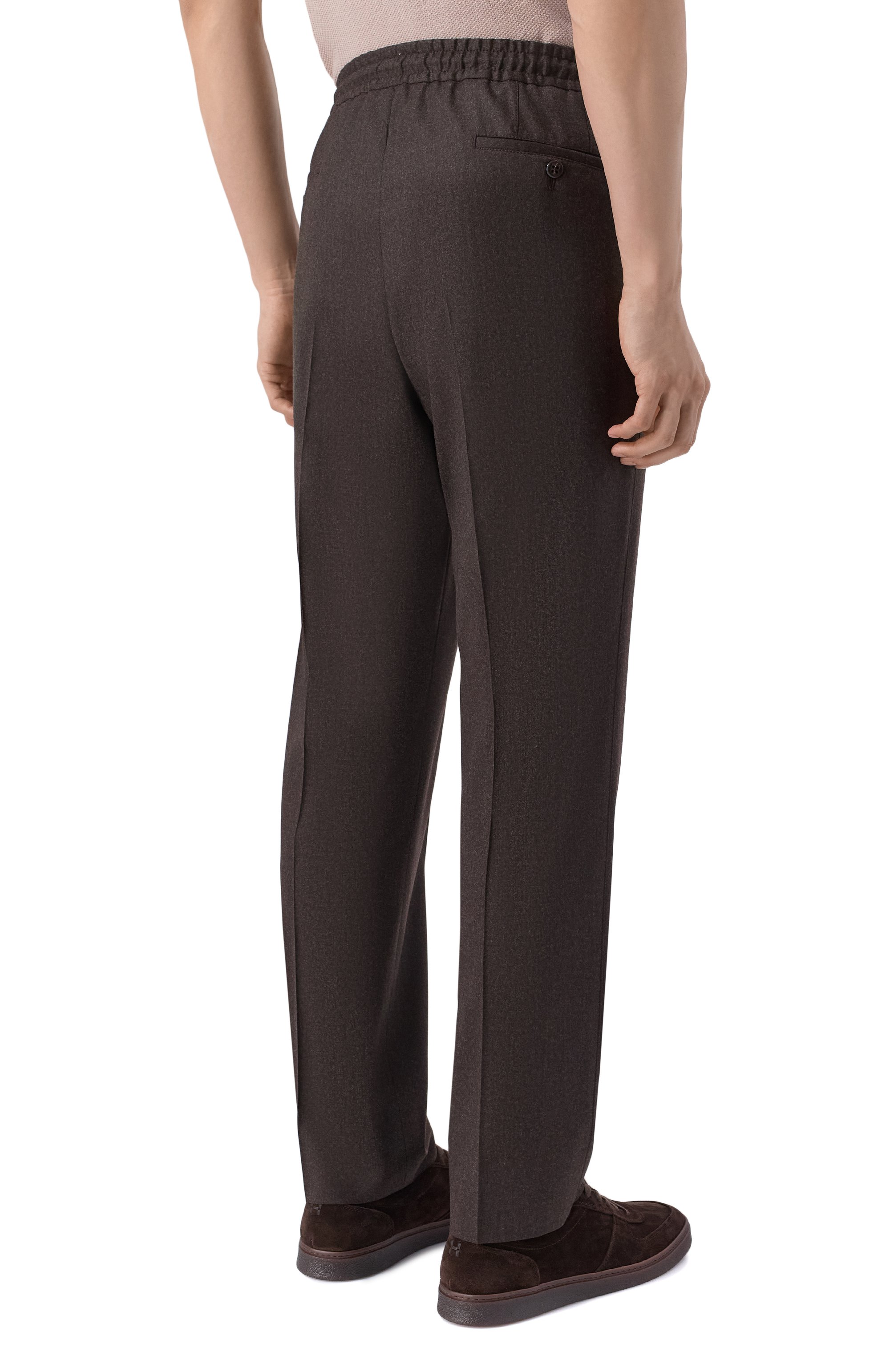 Шерстяные брюки CORNELIANI коричневого цвета по цене 56450 руб., арт. 284L25/2A18111, фото 4 Шерстяные брюки CORNELIANI, арт. 284L25/2A18111, фото 4