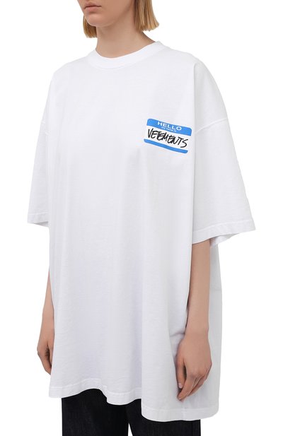 Хлопковая футболка VETEMENTS, арт. UA52TR330W 1602/W, фото 3