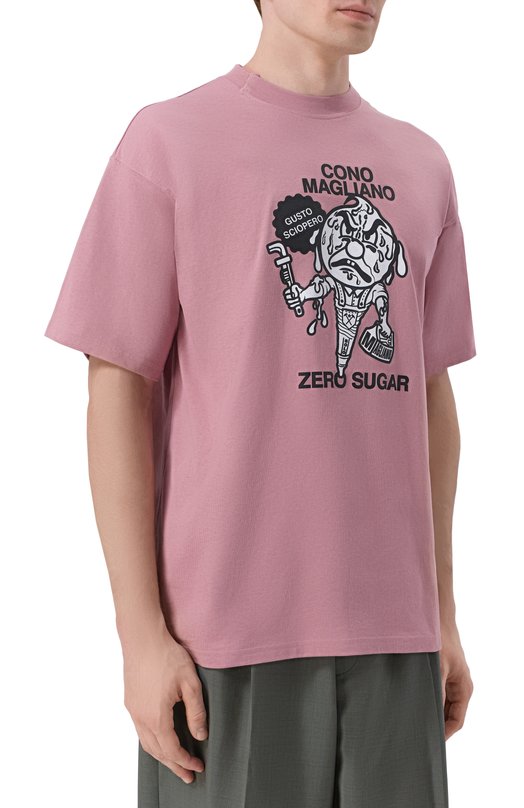 Хлопковая футболка Magliano MGSS26TT03012 Розовый  MGSS26TT03012 Фото 3