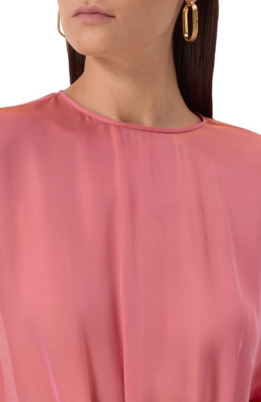 Шелковое платье Giorgio Armani GW000877/TE13973 Розовый  GW000877/TE13973 Фото 5