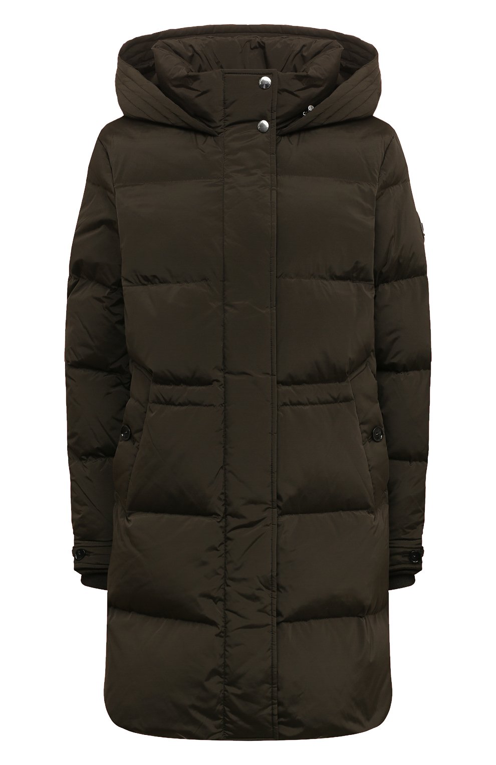 Пуховик WOOLRICH хаки цвета по цене 107500 руб., арт. CFWWOU0697FRUT1148, фото 1 Пуховик WOOLRICH, арт. CFWWOU0697FRUT1148, фото 1